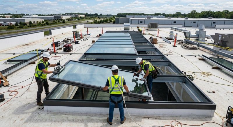 Commercial Skylight Renovation in Redmond, WA