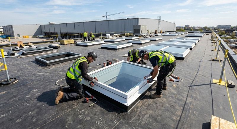 Commercial Skylight Renovation in Santa Rosa, CA