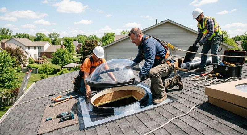Dome Skylight Installation in Puyallup, WA
