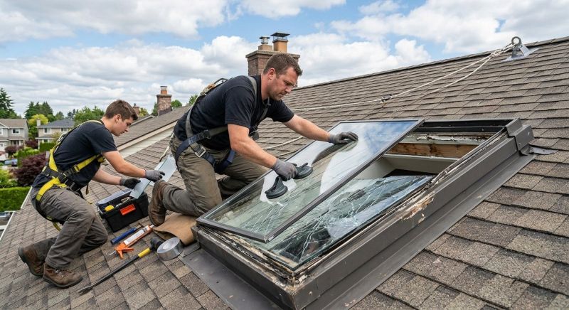 Skylight Glass Repair in Bellevue, WA