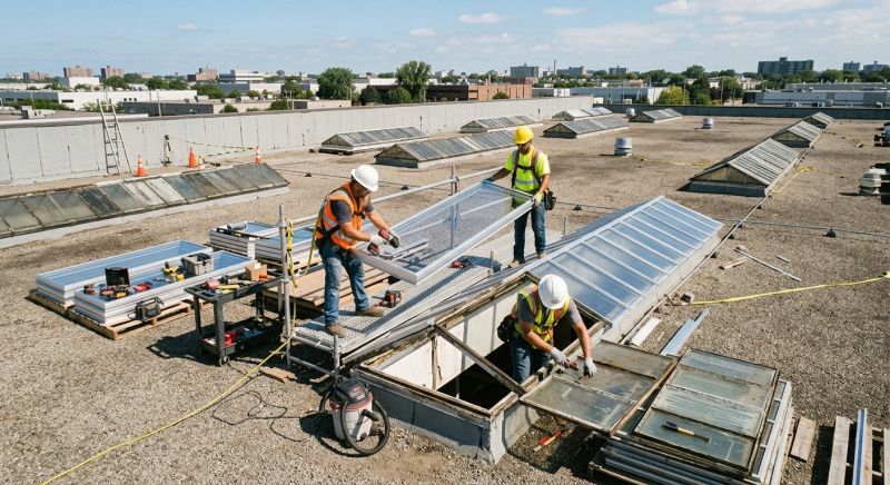Commercial Skylight Renovation in Beaumont, TX